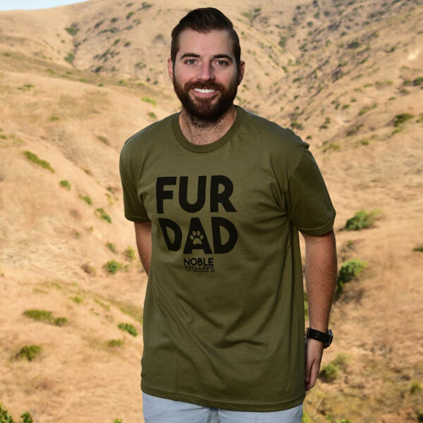FUR DAD - PREMIUM UNISEX S/S TEE - MILITARY GREEN Thumbnail