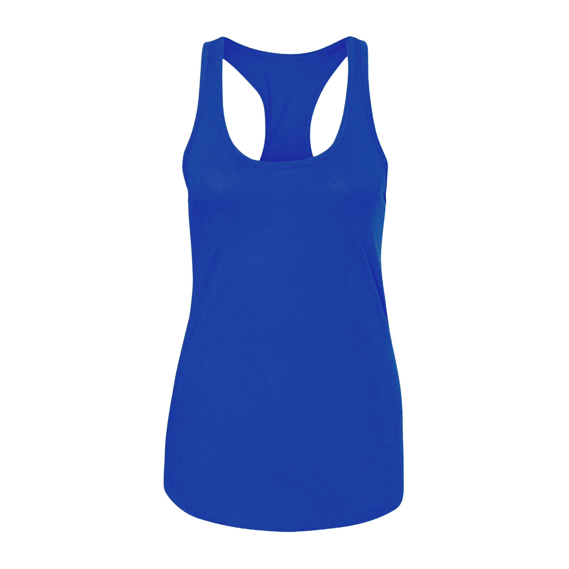 royal blue racerback tank top