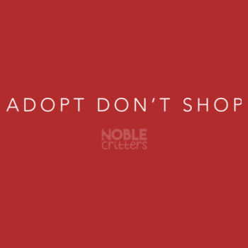 ADOPT DON'T SHOP - PREMIUM UNISEX S/S TEE - RED Design