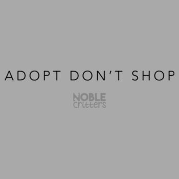 ADOPT DON'T SHOP - PREMIUM UNISEX S/S TEE - WHITE Design