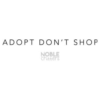 ADOPT DON'T SHOP - PREMIUM UNISEX S/S TEE - WHITE Design