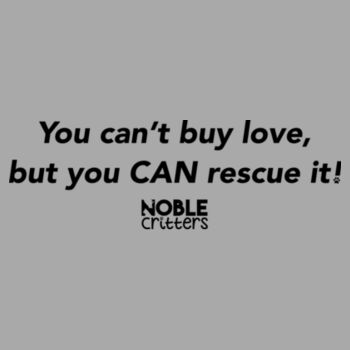 RESCUE LOVE - PREMIUM UNISEX S/S TEE - LIGHT GRAY HEATHER Design