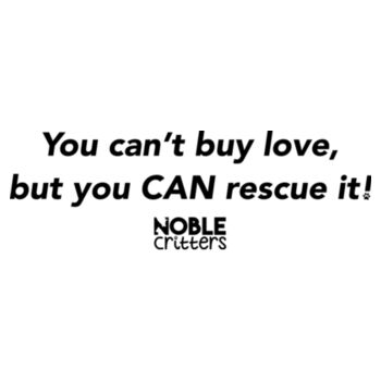 RESCUE LOVE - PREMIUM UNISEX S/S TEE - WHITE Design