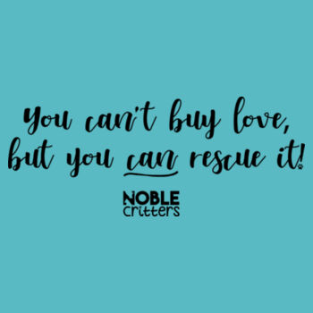 RESCUE LOVE - PREMIUM WOMEN'S FITTED S/S TEE - WHITE Design