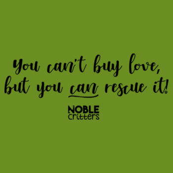 RESCUE LOVE - PREMIUM WOMEN'S FITTED RACERBACK TANK TOP - MILITARY GREEN Design