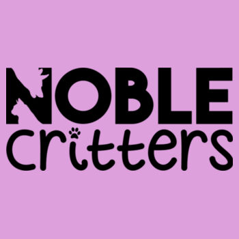 NOBLE CRITTERS LOGO - PREMIUM WOMEN'S FITTED RACERBACK TANK TOP - LILAC Design