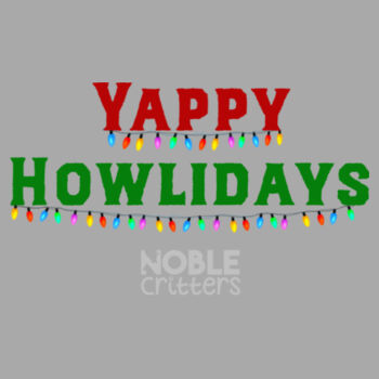 YAPPY HOWLIDAYS - PREMIUM UNISEX PULLOVER HOODIE - LIGHT GRAY HEATHER Design