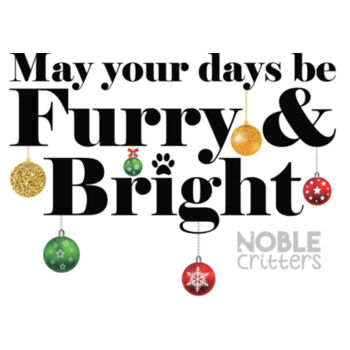 FURRY AND BRIGHT - PREMIUM UNISEX S/S TEE - WHITE Design