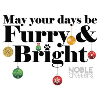 FURRY AND BRIGHT - PREMIUM UNISEX S/S TEE - WHITE Design