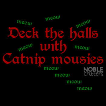 DECK THE HALLS - PREMIUM WOMEN'S FITTED S/S VNECK TEE - BLACK Design