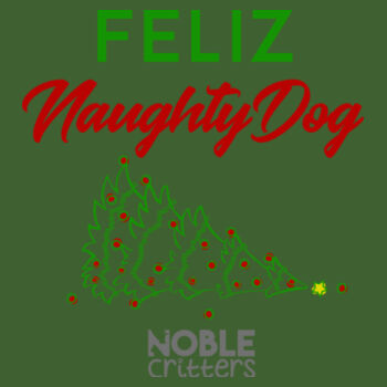 FELIZ NAUGHTY DOG - PREMIUM UNISEX PULLOVER HOODIE - ALPINE GREEN Design