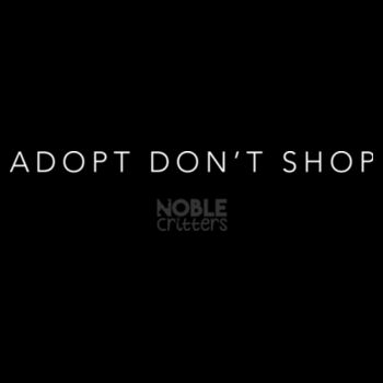 ADOPT DON'T SHOP - PREMIUM UNISEX CREW NECK SWEATER - BLACK Design