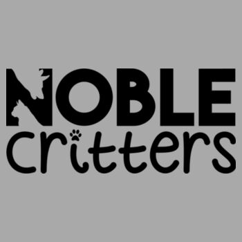 NOBLE CRITTERS LOGO - PREMIUM UNISEX PULLOVER HOODIE - LIGHT GRAY HEATHER Design