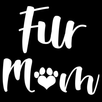 FUR MOM - PREMIUM ADJUSTABLE MESH BACK HAT - BLACK Design