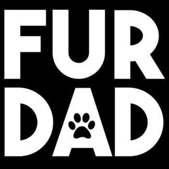 FUR DAD - PREMIUM ADJUSTABLE MESH BACK HAT - BLACK Design