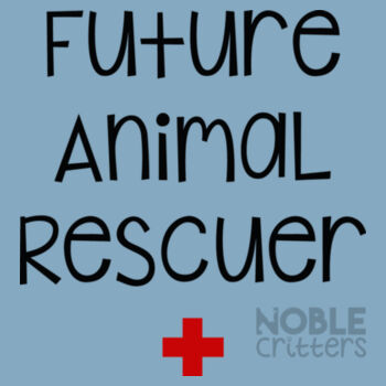 FUTURE ANIMAL RESCUER - BABY PREMIUM ONESIE - LIGHT BLUE Design