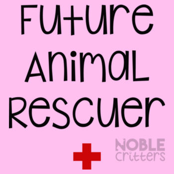 FUTURE ANIMAL RESCUER - BABY PREMIUM ONESIE - LIGHT PINK Design
