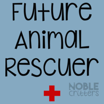 FUTURE ANIMAL RESCUER - TODDLER PREMIUM T-SHIRT - LIGHT BLUE Design
