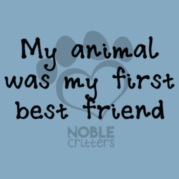 FIRST BEST FRIEND - TODDLER PREMIUM T-SHIRT - LIGHT BLUE Design