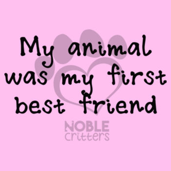 FIRST BEST FRIEND - TODDLER PREMIUM T-SHIRT - LIGHT PINK Design