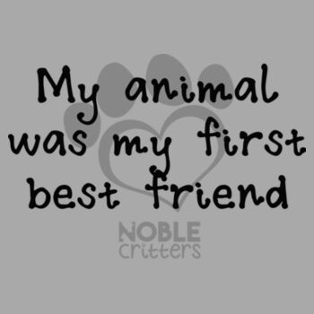 FIRST BEST FRIEND - TODDLER PREMIUM T-SHIRT - LIGHT GRAY HEATHER Design