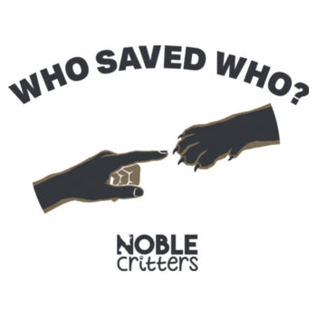 WHO SAVED WHO? - PREMIUM WOMEN'S FITTED S/S T-SHIRT - CZJBV4 Design