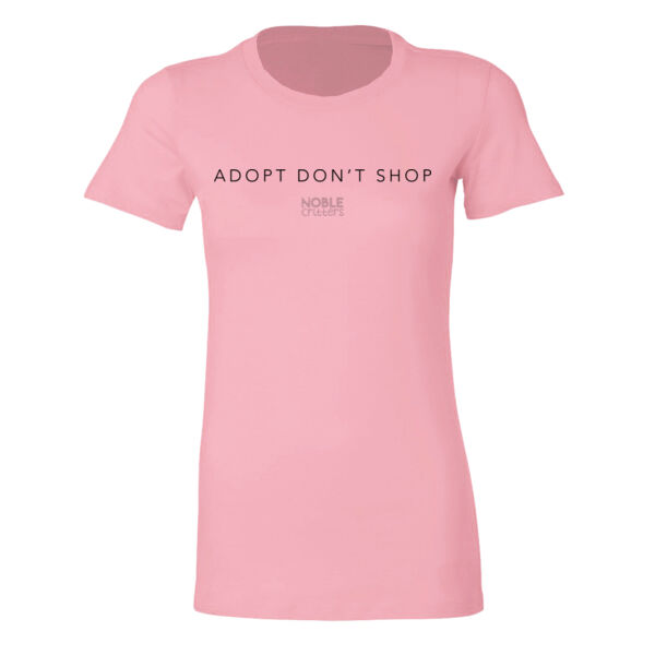 ADOPT DON'T SHOP - PREMIUM WOMEN'S FITTED S/S TEE -  Thumbnail