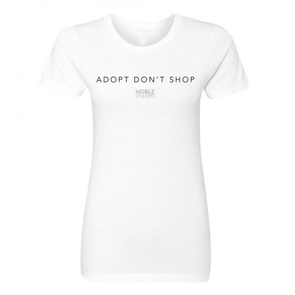 ADOPT DON'T SHOP - PREMIUM WOMEN'S FITTED S/S TEE -  Thumbnail