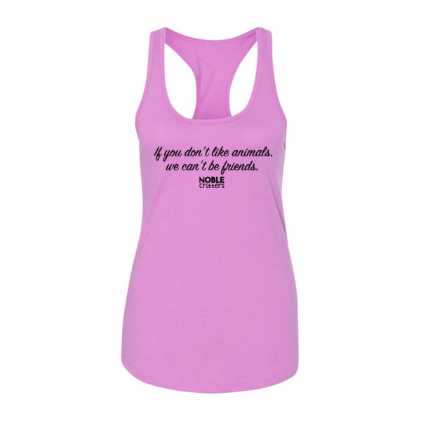WE CAN'T BE FRIENDS - PREMIUM WOMEN'S FITTED RACERBACK TANK TOP - LILAC Thumbnail