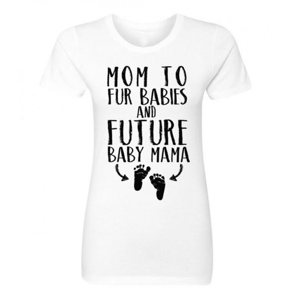 FUTURE BABY MAMA - PREMIUM WOMEN'S FITTED S/S TEE - WHITE Thumbnail