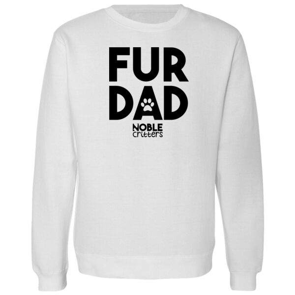 FUR DAD - PREMIUM UNISEX CREW NECK SWEATSHIRT - WHITE Thumbnail