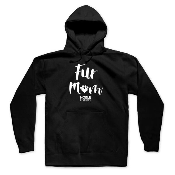 FUR MOM - PREMIUM UNISEX PULLOVER HOODIE - BLACK Thumbnail