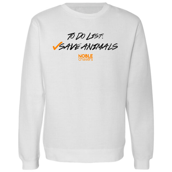 TO DO - PREMIUM UNISEX CREW NECK SWEATSHIRT - WHITE Thumbnail