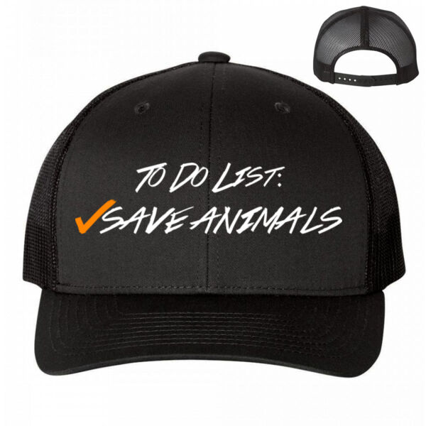 TO DO LIST - PREMIUM ADJUSTABLE MESH BACK HAT - BLACK Thumbnail