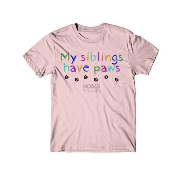 MY SIBLINGS HAVE PETS - TODDLER PREMIUM T-SHIRT - LIGHT PINK Thumbnail
