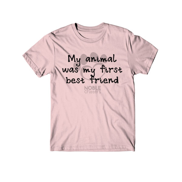 FIRST BEST FRIEND - TODDLER PREMIUM T-SHIRT - LIGHT PINK Thumbnail