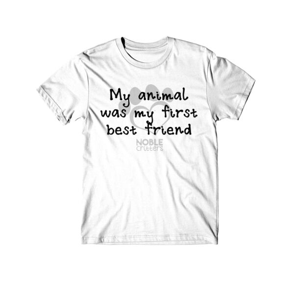FIRST BEST FRIEND - TODDLER PREMIUM T-SHIRT - WHITE Thumbnail