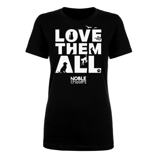 LOVE THEM ALL - PREMIUM WOMEN'S FITTED T-SHIRT - $W7KQEX$ Thumbnail